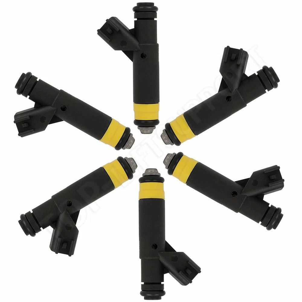 Set of 6 Fuel Injectors for Ford F-150, Mustang (2001–2003)