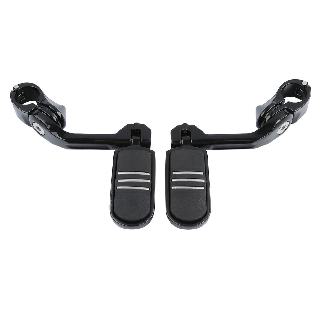Engine Guard Crash Bar with Long Angled Footpegs for Harley Touring (2009–2025)