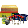 Set of 6 Mann Filters Denso Coils NGK Standard Spark Plugs for Audi 3.0 V6
