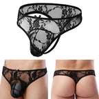 Black T-back lingerie for gifting (95% Nylon)