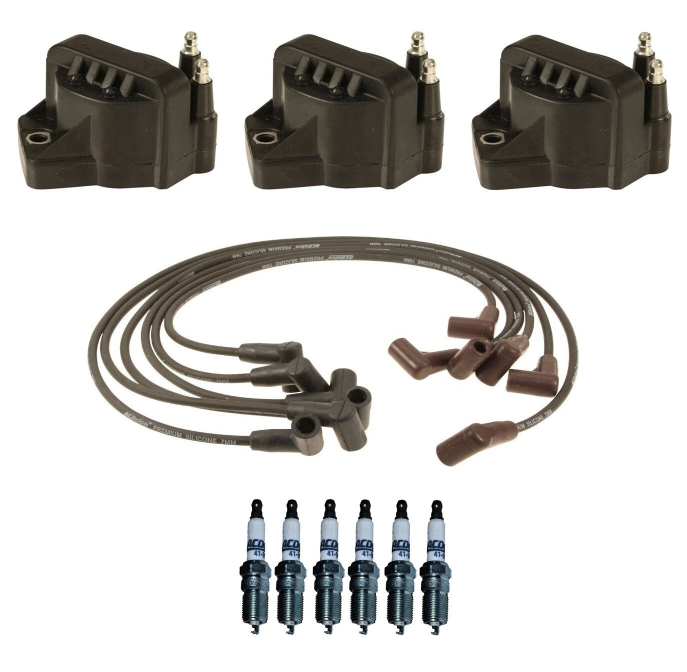 3X Ignition Wires Coils & 6 Spark Plugs Kit for Camaro Firebird (1993–2002)
