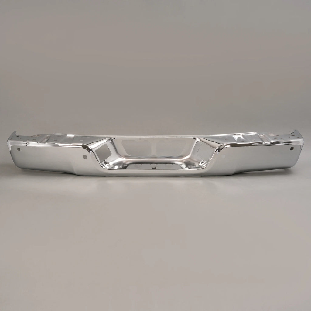 Steel Chrome Rear Step Bumper for Toyota Tundra (2007–2014) with Sensor Holes