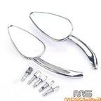 Chrome Skull Rear View Mirrors for Honda Shadow Spirit VT750 (2001-2007)