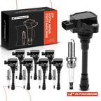 Set of 8 Ignition Coils & Iridium Spark Plugs for Nissan NV2500 NV3500 (2012–2021)