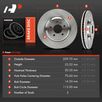 Front Disc Brake Rotors for Chevrolet Impala, Buick LaCrosse (2012-2013)