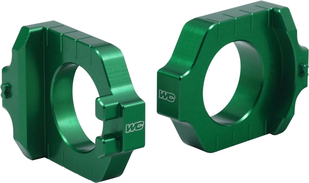 WORKS Axle Blocks Elite for Kawasaki KX250F (2004–2013)