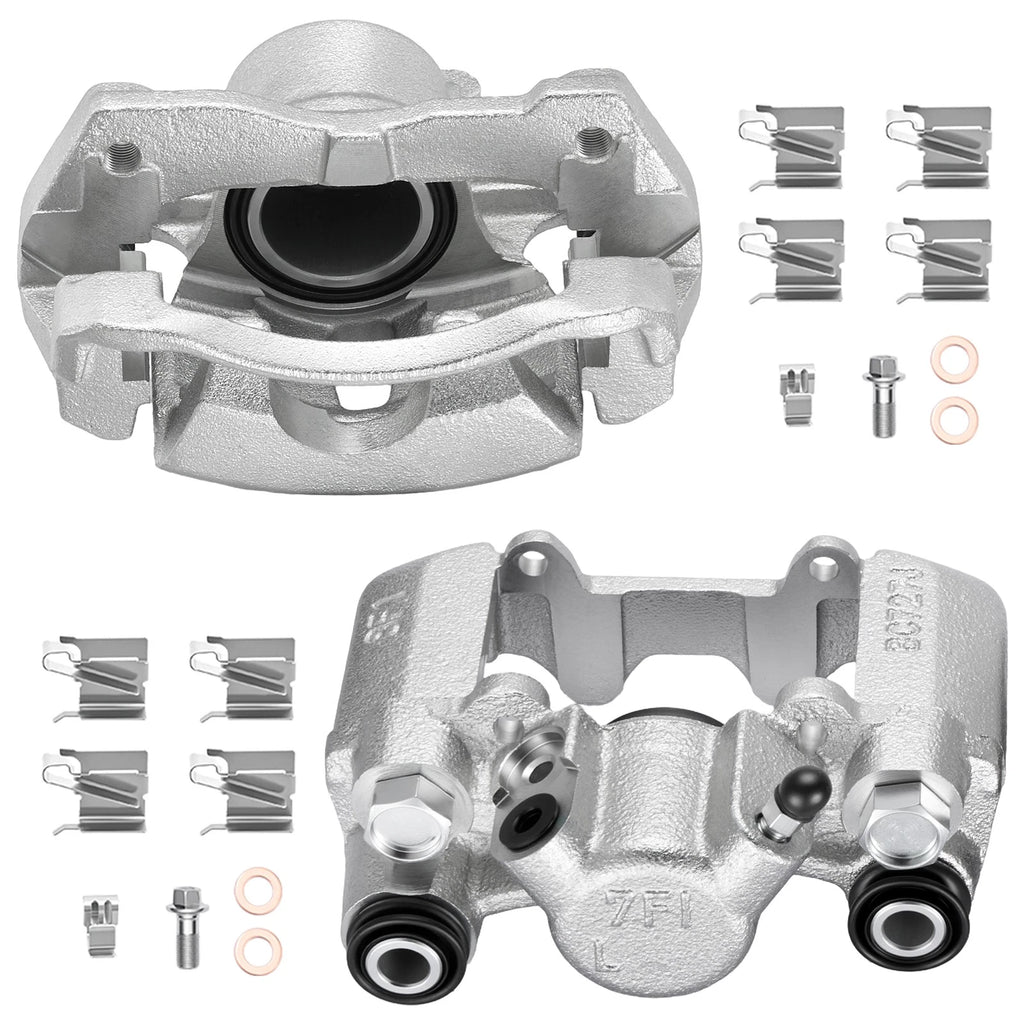 Set of 2 Front Brake Calipers for Toyota Corolla (2009–2013) Matrix (2009–2014)