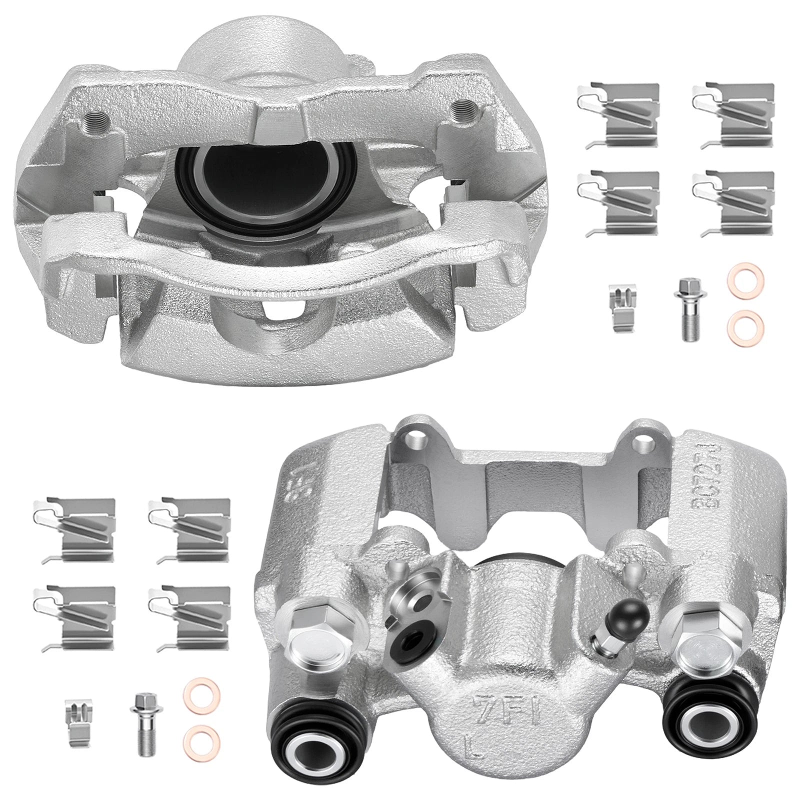 Set of 2 Front Brake Calipers for Toyota Corolla (2009–2013) Matrix (2009–2014)