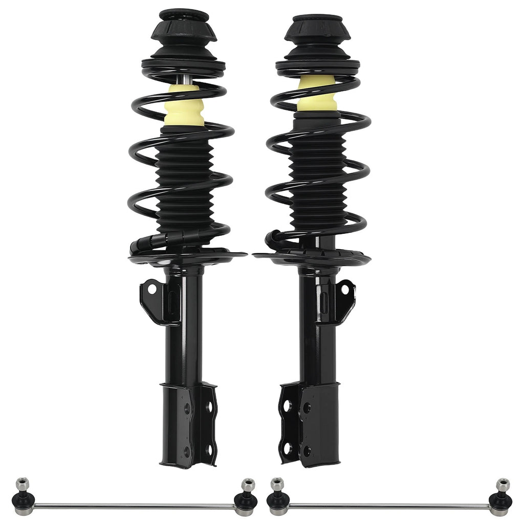 Front Struts w/ Spring Assembly & Sway Bar for Toyota Yaris (2006–2011)