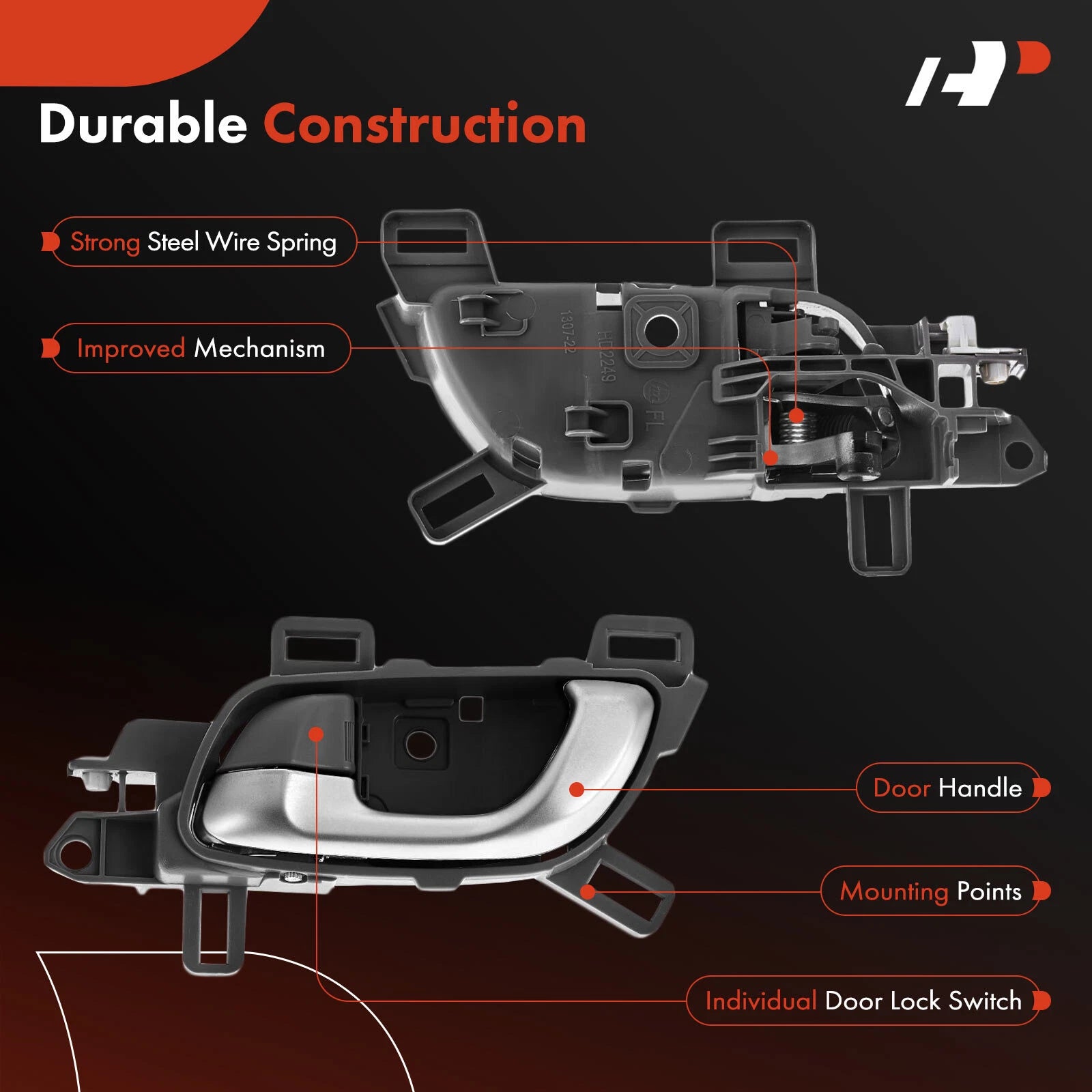 Front Left Interior Door Handle for Honda Civic (2012-2015)