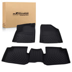 Set of 4 TPE Carpet Floor Mats for Jeep Cherokee (2015–2023) Black Waterproof