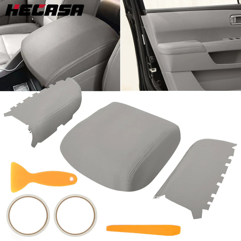 Leather Armrest & Center Console Lid Cover for Honda Pilot (2009–2015)