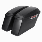 Matte Black Hard Saddle Bags for Harley Touring Street Road Glide (1993–2013)