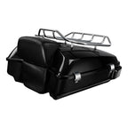 LED Chopped Trunk Backrest Pad Rack for Harley Road King Glide (2014–2026)