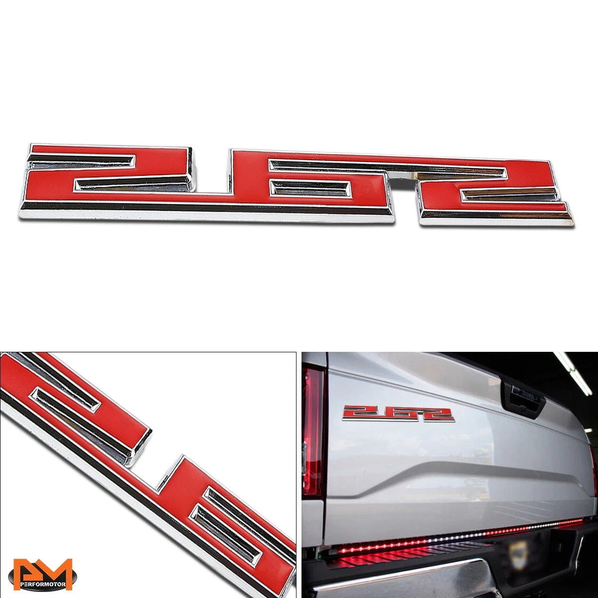 3D Polished Metal Decal Emblem Sticker for Chevrolet Pickup