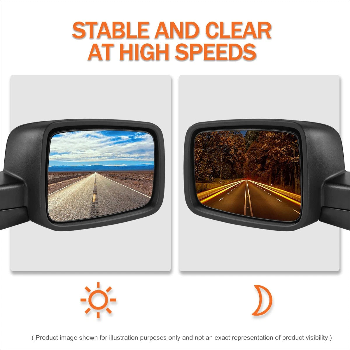 Right Side View Towing Mirror for Dodge Ram Truck (2009–2016)