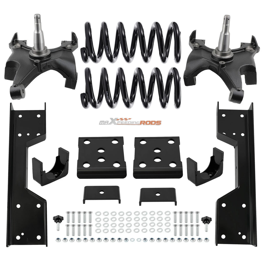 4" Front 6" Rear Lowering Kit for Chevy Silverado GMC Sierra C1500 (1988–1998)