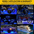 9-LED Underbody Underglow Rock Lights for Jeep (Off-road, Truck, UTV, ATV)