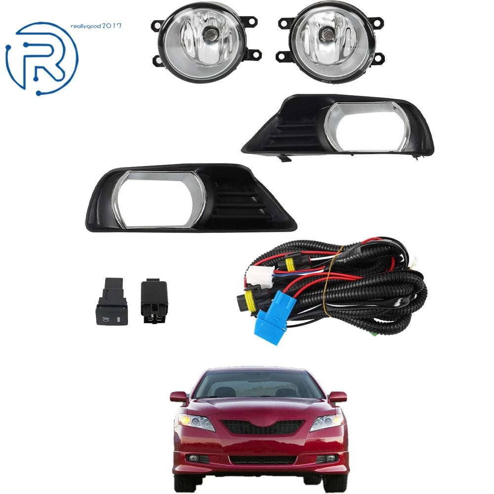 Clear Front Fog Lights Kit for Toyota Camry (2007–2009)