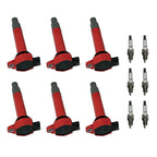 6X Ignition Coil & Iridium Spark Plug for Dodge Chrysler 3.5L 4.0L (2000–2010)