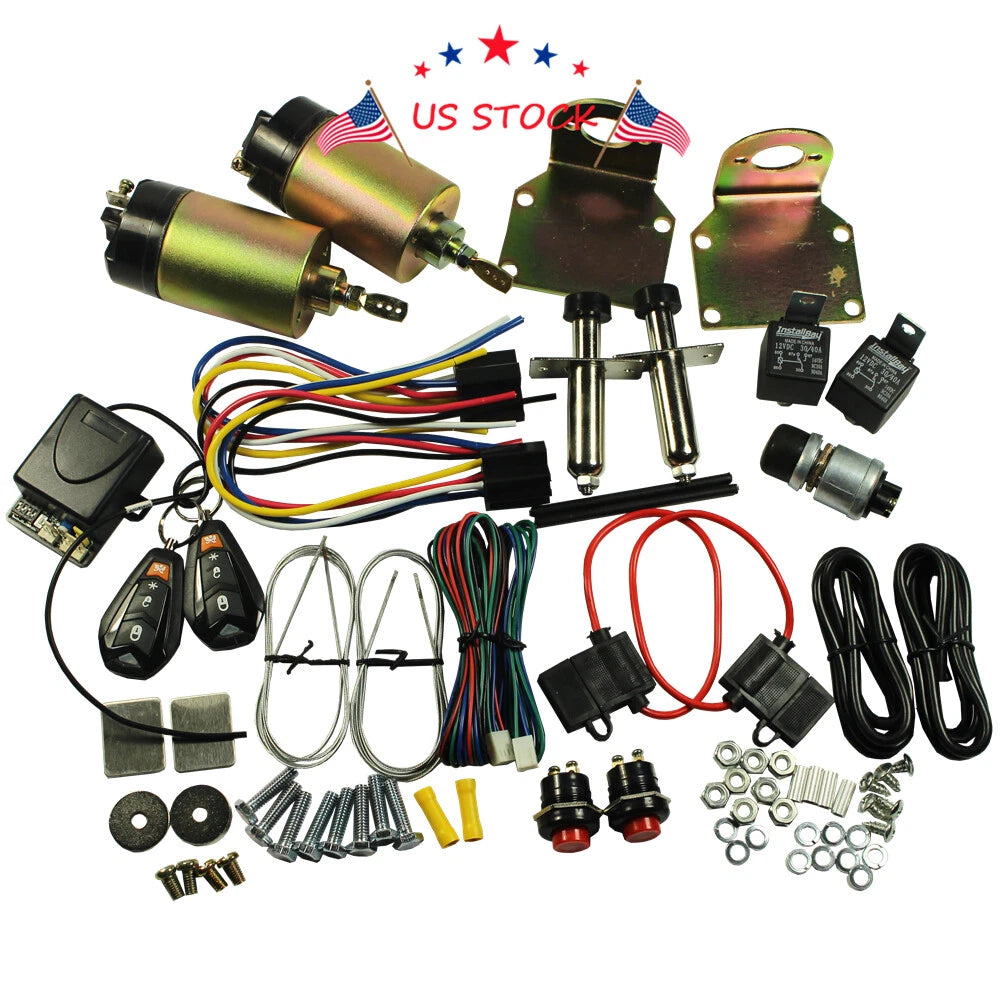 Shaved Handle Door Popper Kit for 2-Door Vehicles (85 lb, Remote)