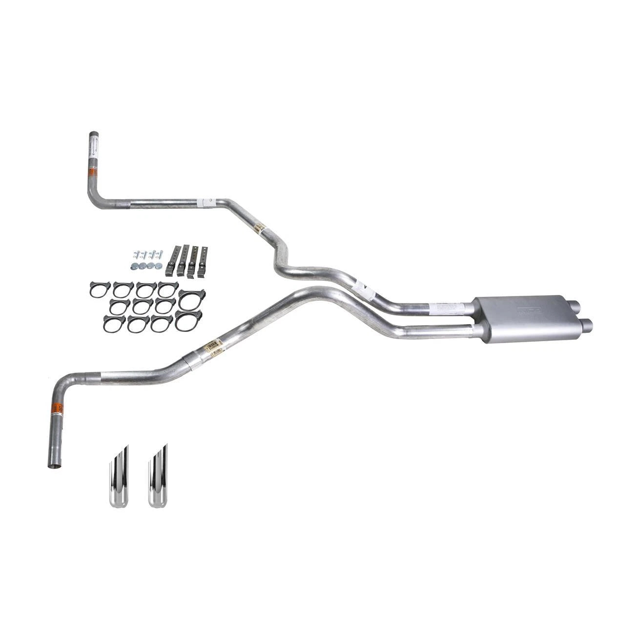 Dual Exhaust Pipe for Titan 04-05 (2.5" Flowsound Muffler, Side Exit)