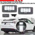 SMD LED Rear License Plate Lights Car Lamps for Tesla Model X (2017–2024)