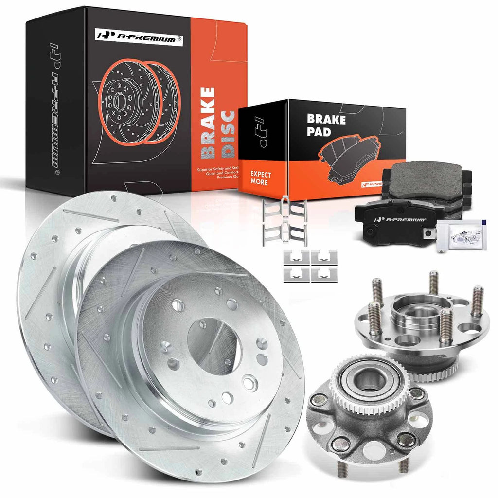 Drilled Brake Rotors & Pads Set for Acura TL (2004–2008)