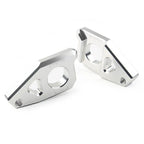 Yamaha YZF FZ8 FZ1 TMAX Silver Motorcycle Axle Spindle Chain Adjuster Blocks
