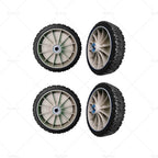 Set of 4 Mower Wheels for Honda HRU194, HRU195, HRU196, HRU197 (19"-21")