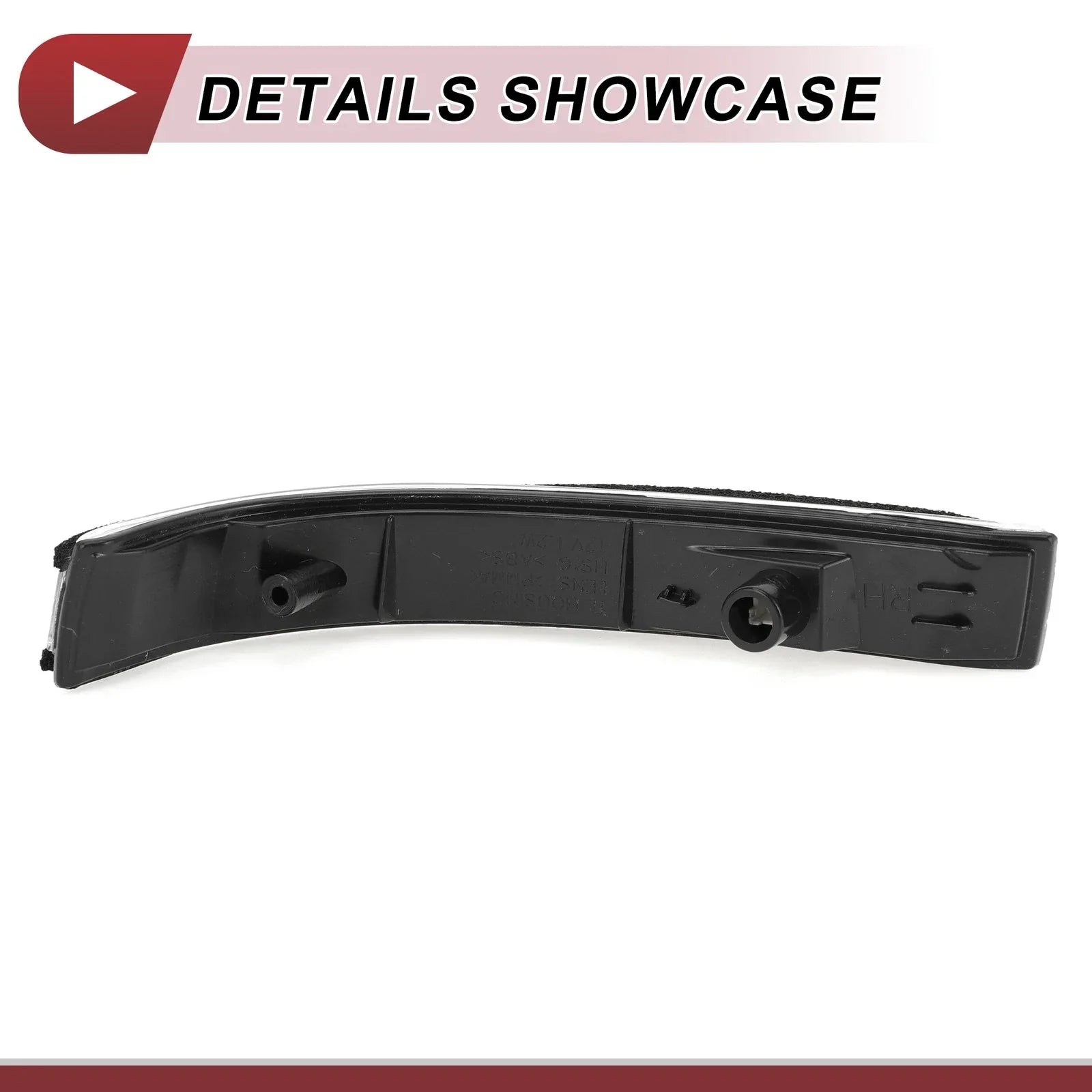 Right Mirror Turn Signal Light for Hyundai Tucson (2016-2023) Black Clear