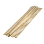 Set of 25 Brass Welding Rods for Oxyacetylene Gas Applications (250mm)