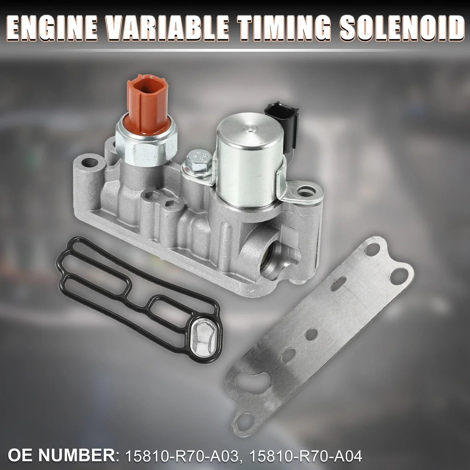 Engine Variable Timing Solenoid Assembly & Gasket Set for Honda Pilot, Accord