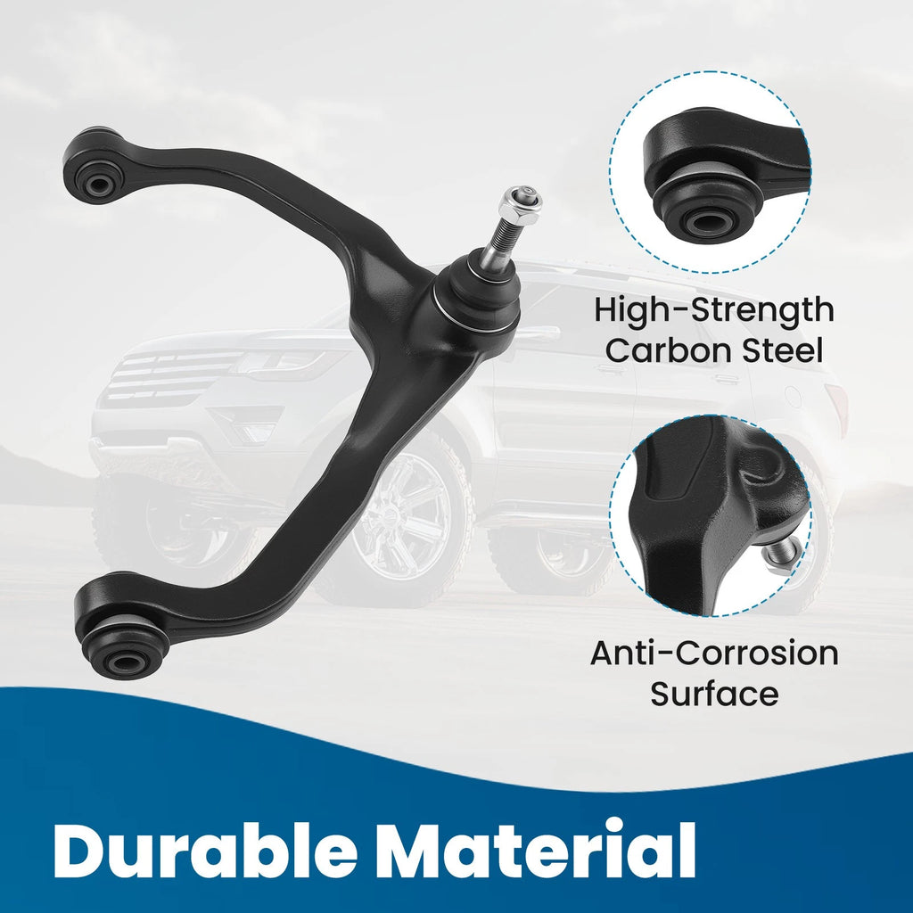 Front Control Arms with Ball Joints & Tie Rod Links for Dodge Nitro Jeep Liberty (2007-2012)