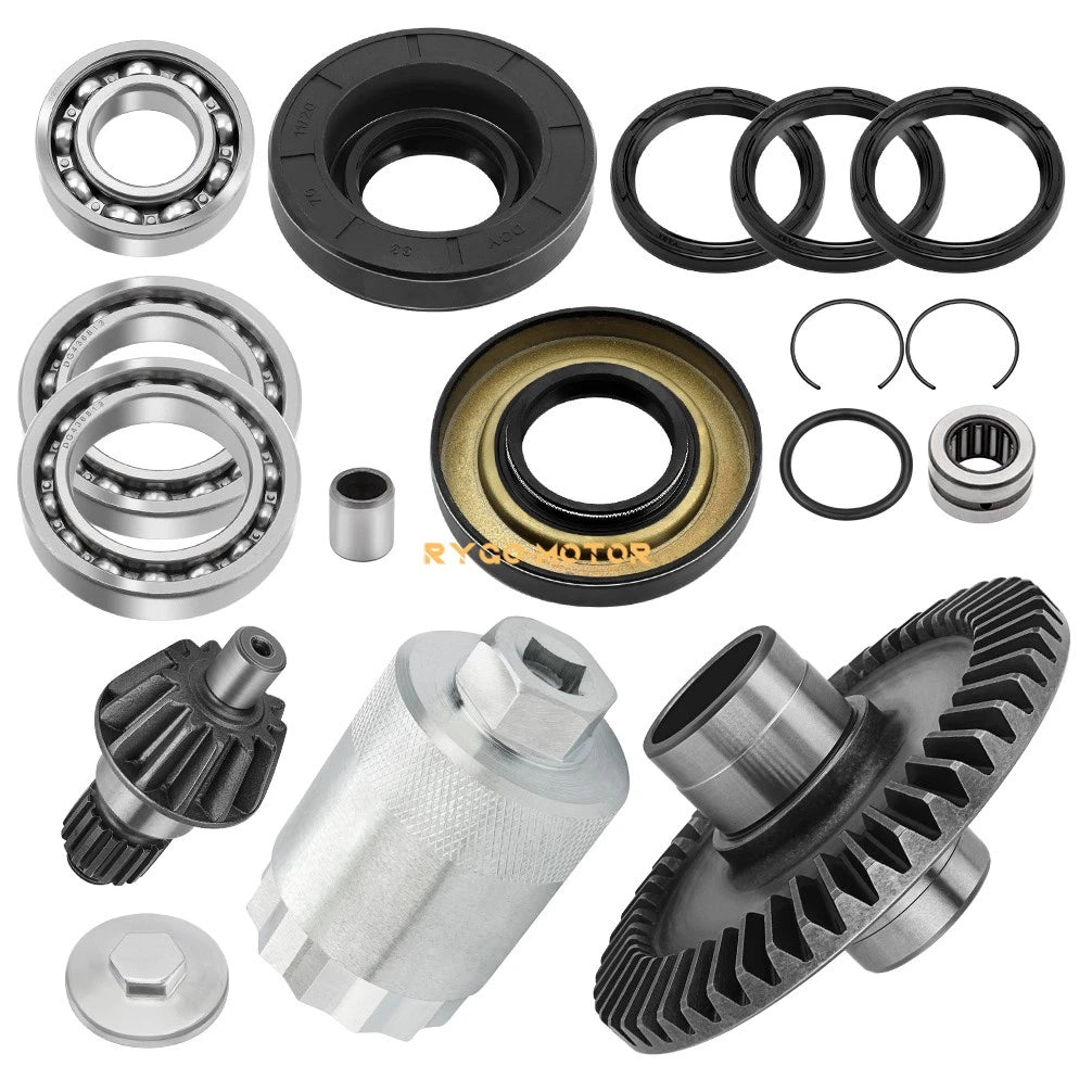 Rear Differential Gear Bearings Seals Kit for Honda Recon 250 TRX250 (2002–2004)