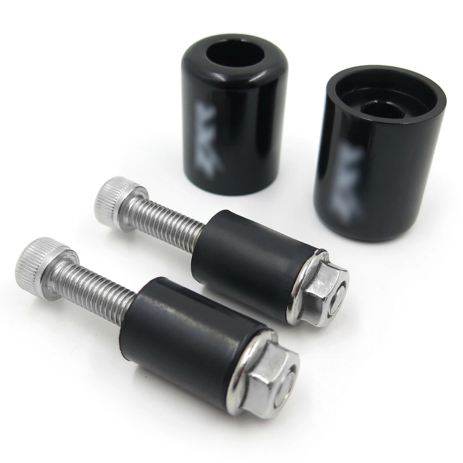 Bar Ends 2X Rubber Black for Kawasaki Ninja ZX7R (1996–2003) / ZRX1100 (1999–2000)