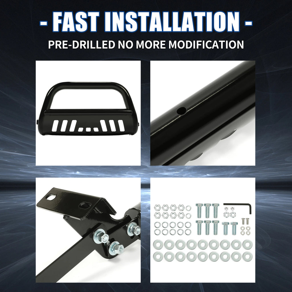 3" Bull Bar Push Front Bumper Grille Guard for Dodge Ram 1500 (2009–2023)