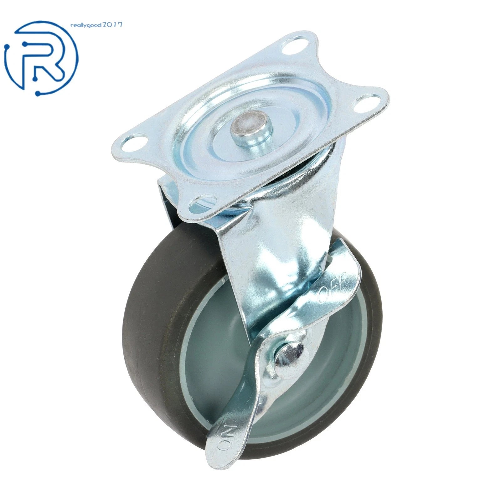 Set of 8 Heavy Duty 3-Inch Swivel Caster Wheels with Side Brake