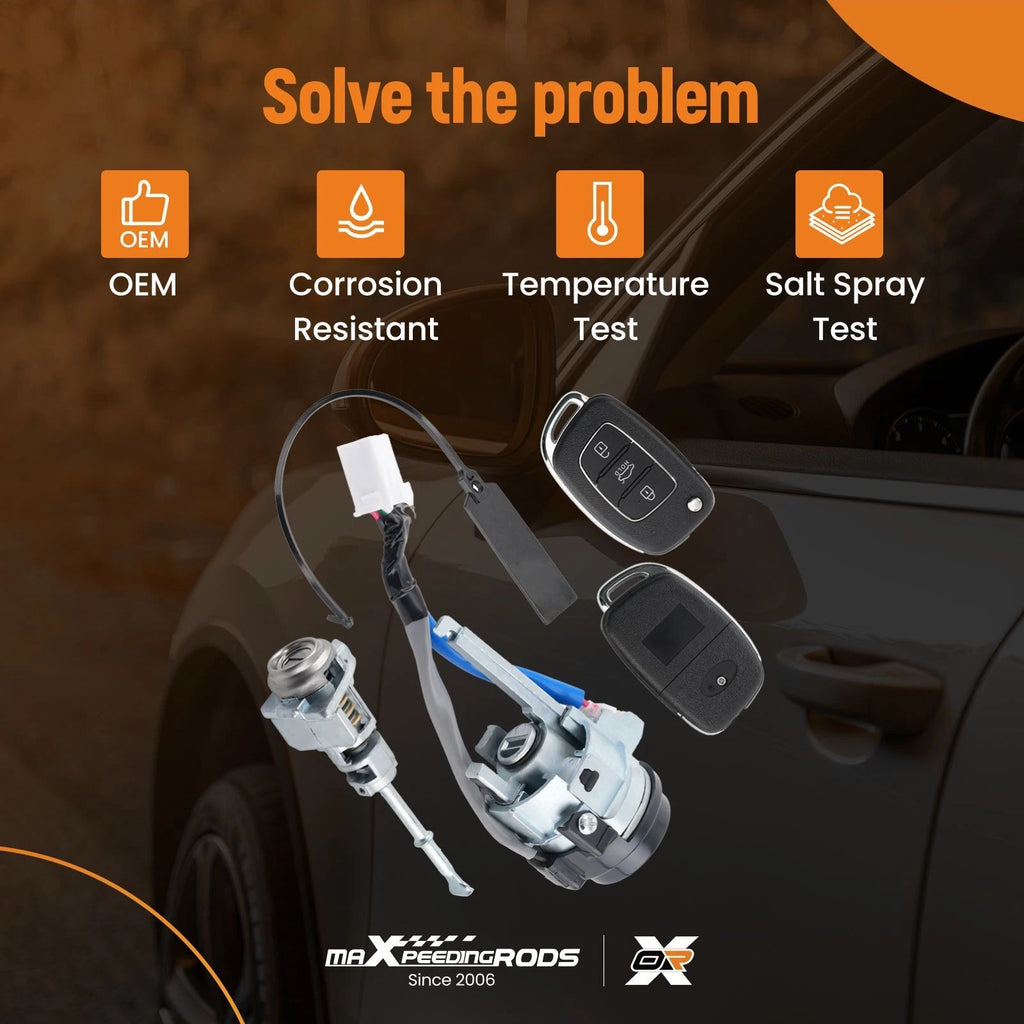 Door Lock Cylinder Key Set for Hyundai Elantra (2015-2020)