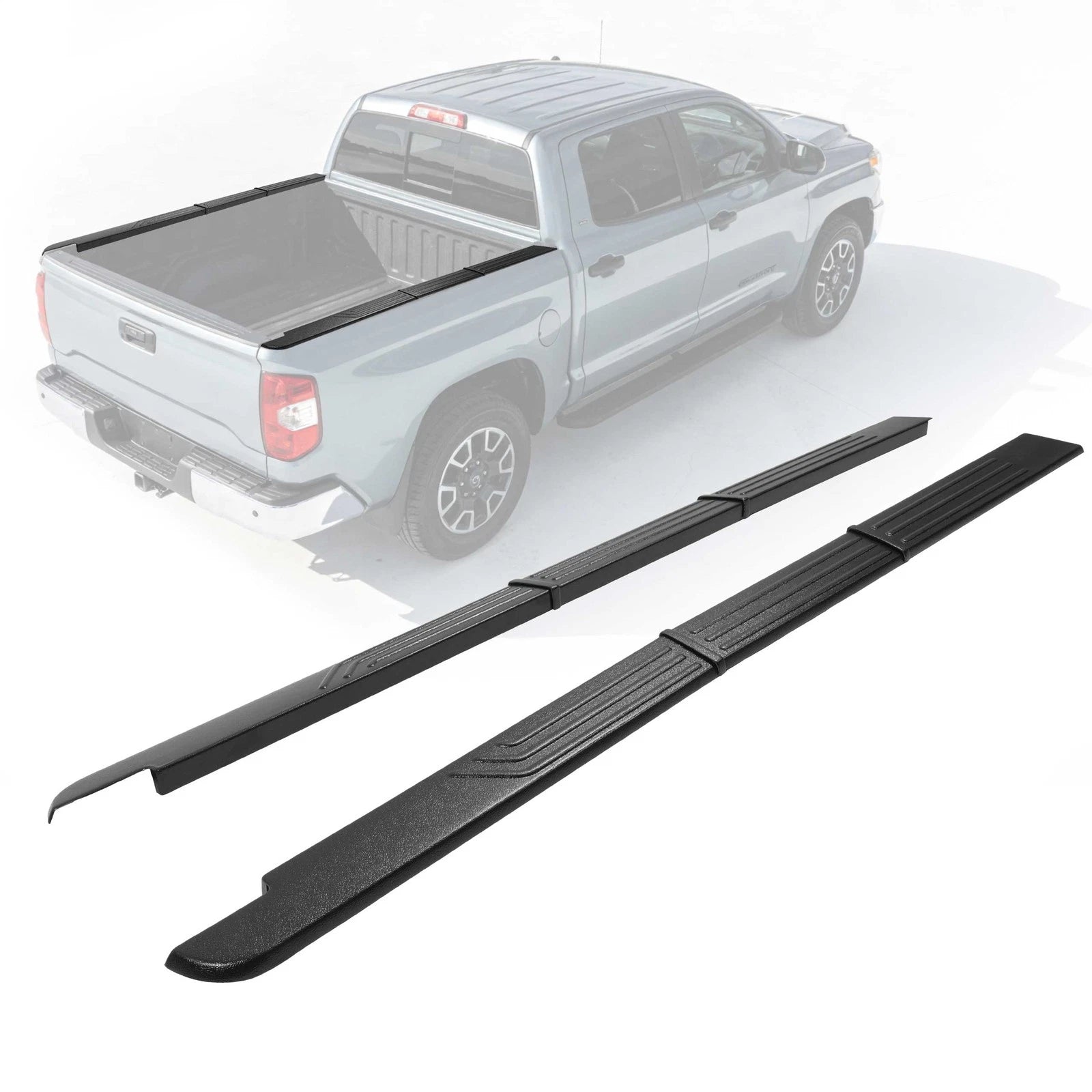 Set of 2 Truck Bed Side Rail Cap Covers for Toyota Tundra (2014–2020)