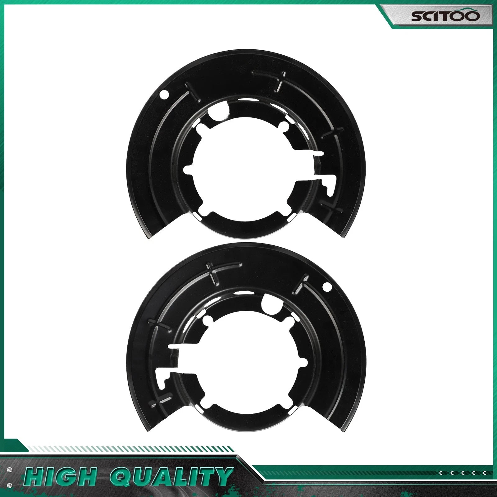 Front LH & RH Brake Backing Plate for Ford F-250 F-350 F-450 (1999–2023)