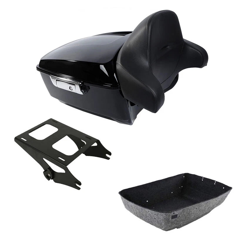 King Trunk Backrest Mount Rack for Harley Touring Street Glide (2014–2026)