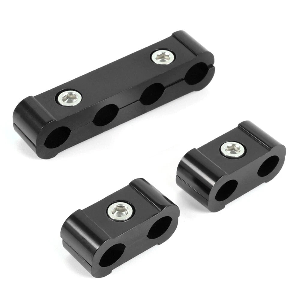 Set of 3 Black Engine Spark Plug Wire Separator Clamps for Automotive
