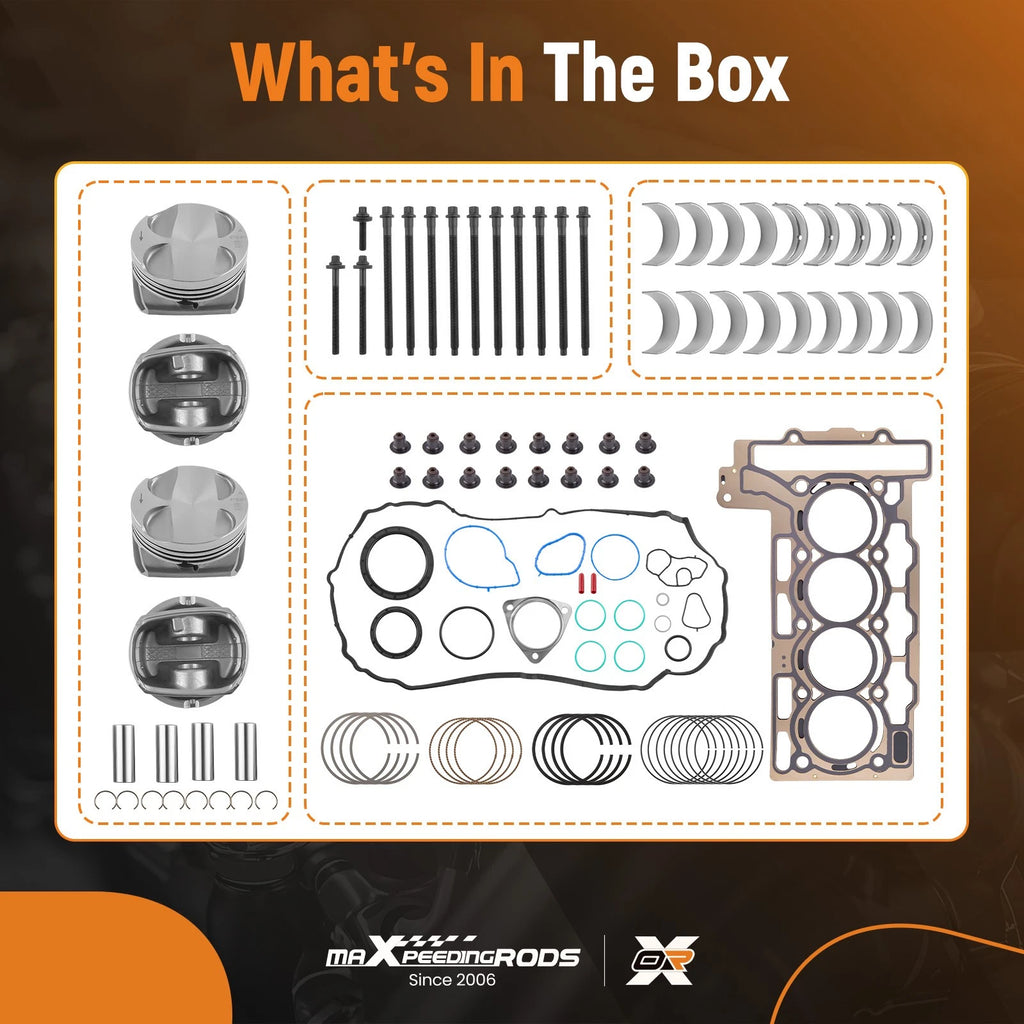 Engine Overhaul Rebuild Kit for Mini Cooper Paceman R55 R56 (2011-2016)