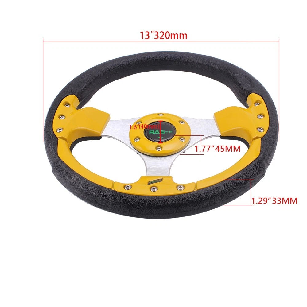 13" Gold Steering Wheel for EZGO Club Car Yamaha Golf Cart