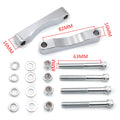 Set of 2 Chrome Front Fender Brackets for Harley Touring (2014–2019)