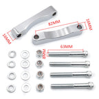 Set of 2 Chrome Front Fender Brackets for Harley Touring (2014–2019)