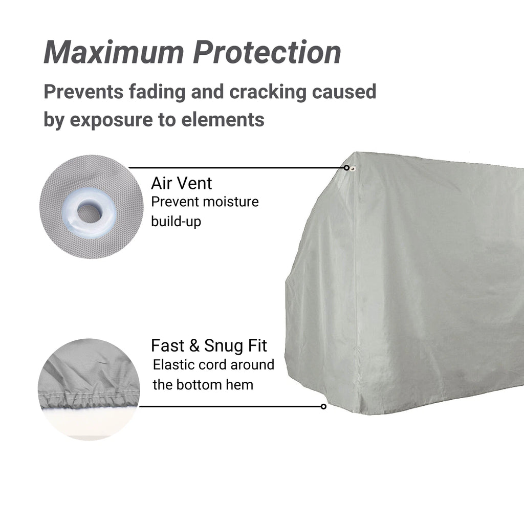 Waterproof Swing Back Seat Cover for Boat Pontoon (20"D x 36"W x 36"H)