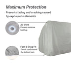 Waterproof Swing Back Seat Cover for Boat Pontoon (20"D x 36"W x 36"H)