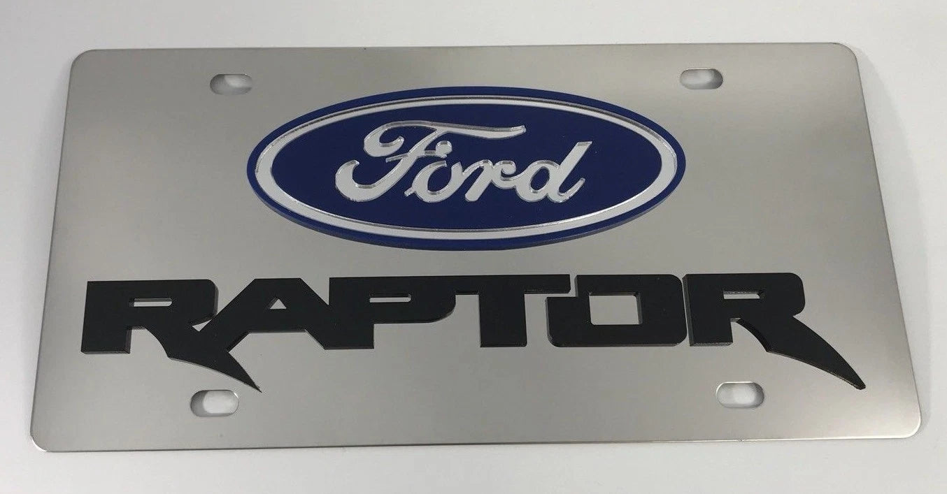 License Plate Logo Emblem Replacement for Ford Raptor Pickup (2017–2024)